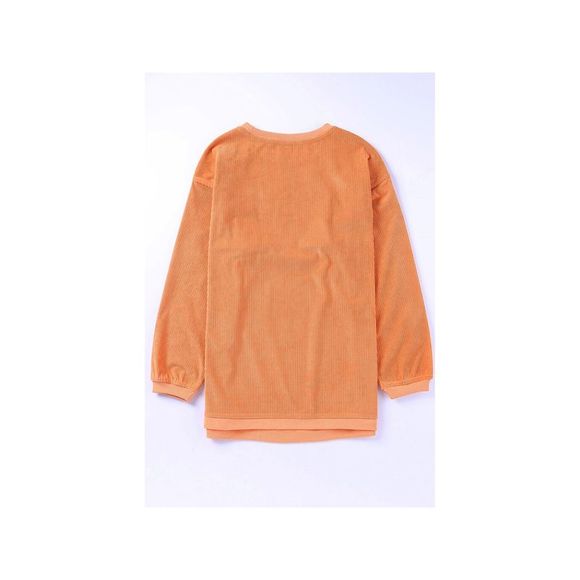 Azura Exchange Orange Howdy Pumpkin Halloween Graphic Corded Sweatshirt - Picture 7 of 8